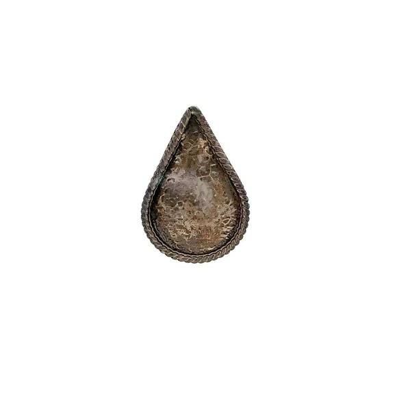 VTG‎ Estate MWS Mexico Sterling Silver Hand Wrought Teardrop Pendant! 182 - Picture 5 of 7